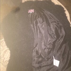 Black fur jacket